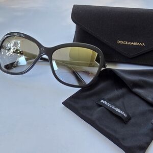 Dolce & Gabbana DG4297 Butterfly Sunglasses Grey 59mm Italy NEW